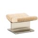 Paul Geoffroy for Uginox. Pair of brushed steel stools. Circa 1970.