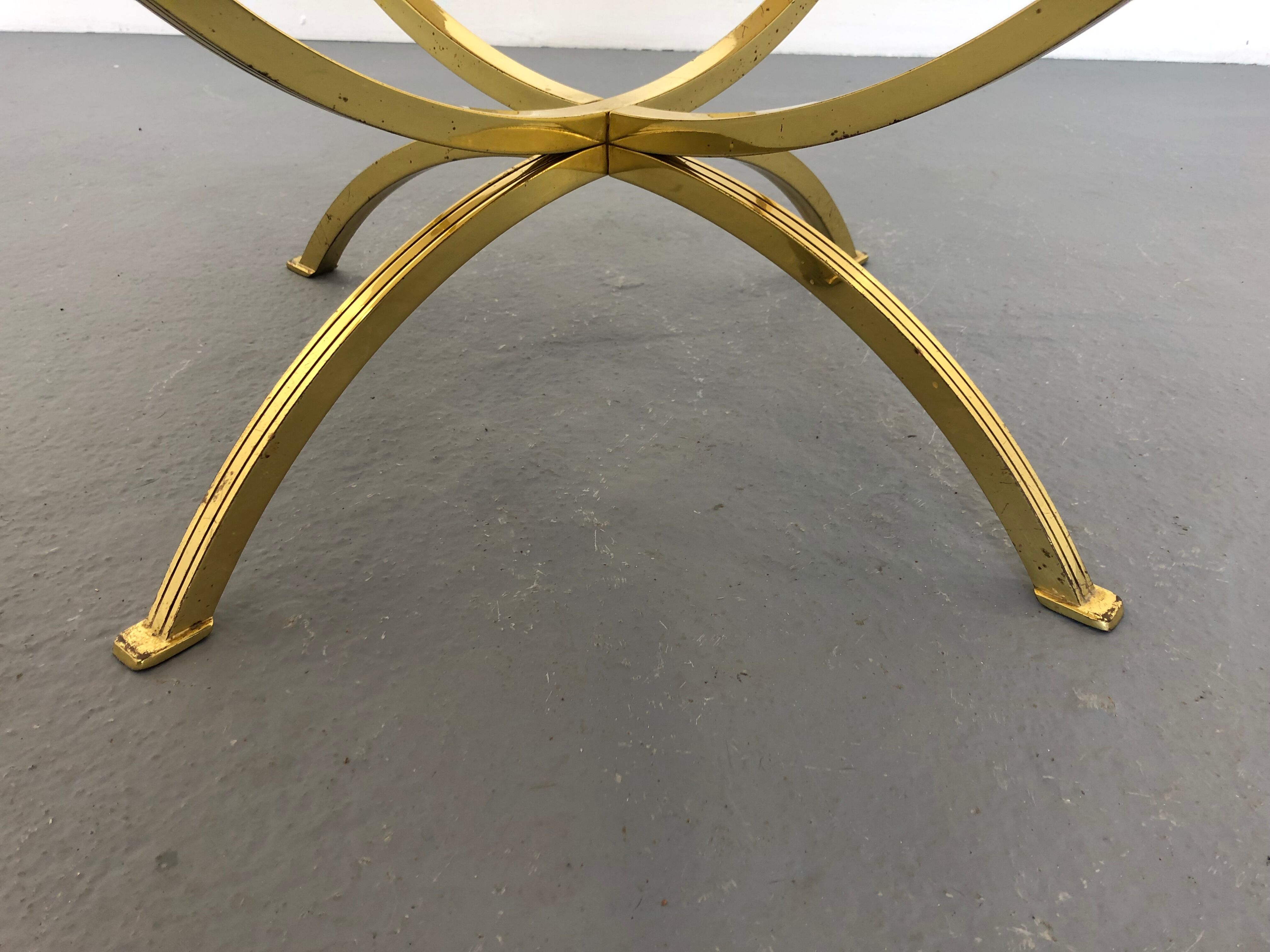 Brass and Smoked Glass Coffee Table,1970s