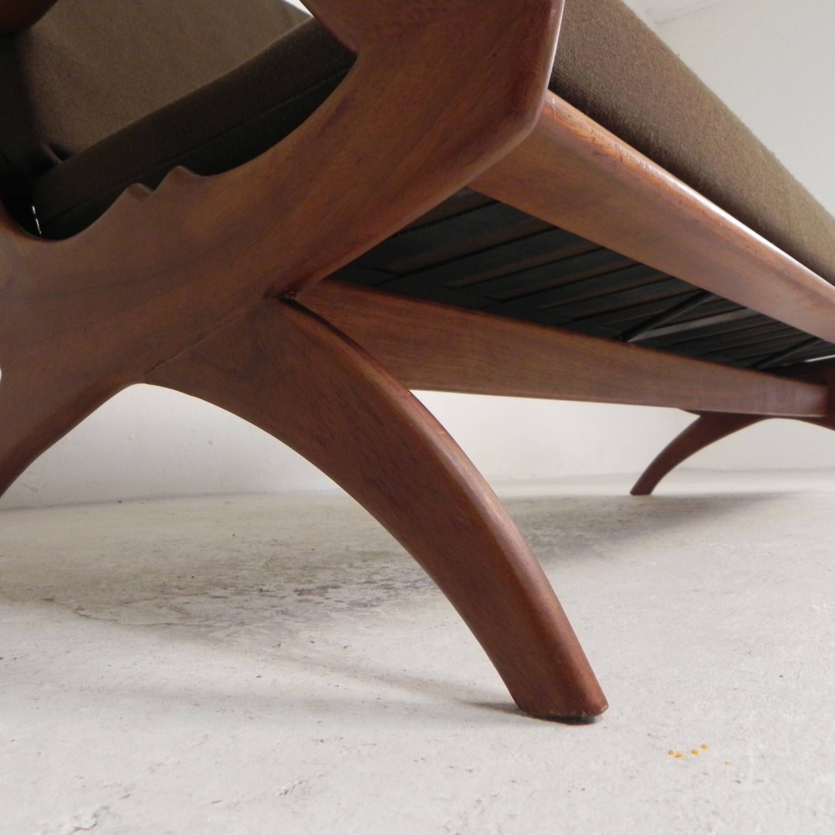 Three-seater teak sofa from De Ster Geldermalsen Gelderland, 1960s.