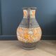 Vase de sol West Germany - motifs cavaliers orange