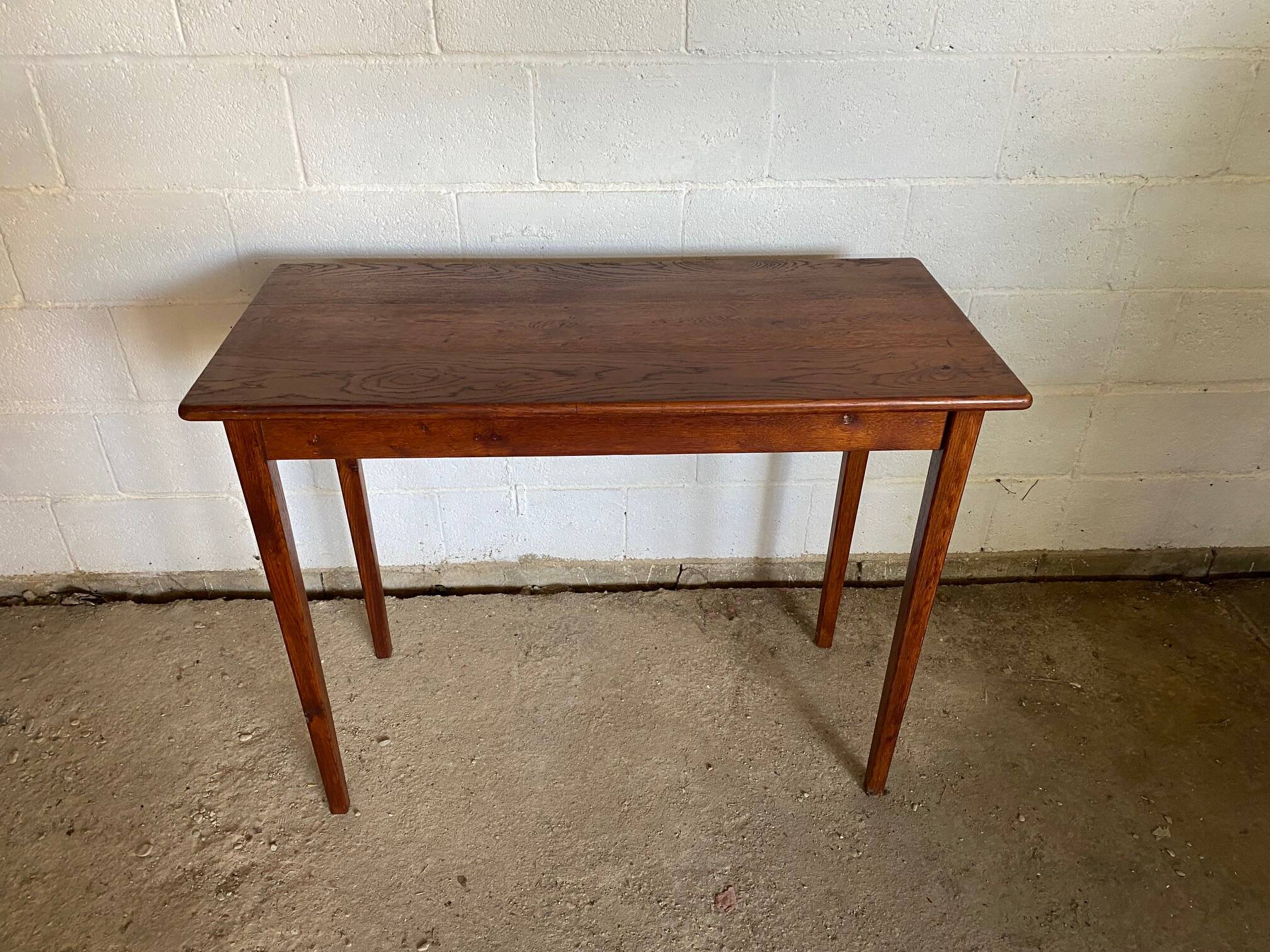 Console table in solid oak 1980
