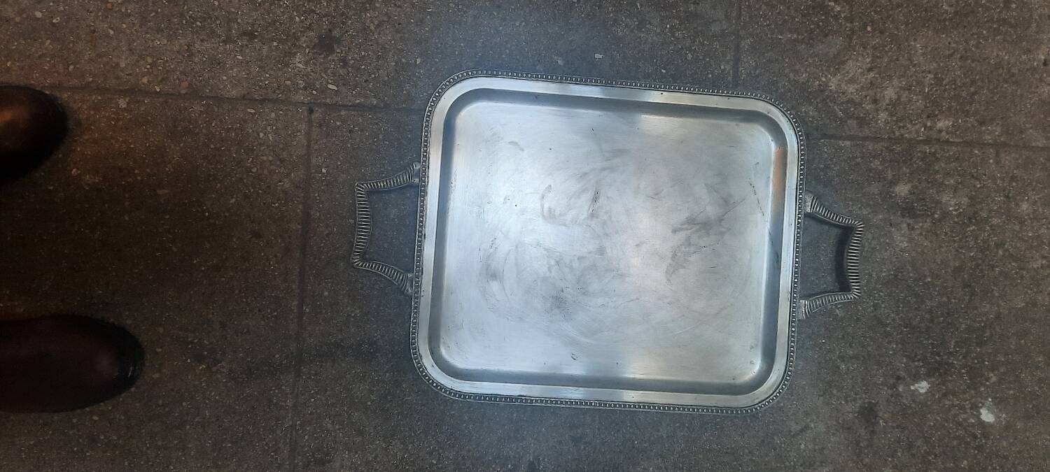 Silver-plated tray