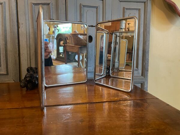 Miroir de coiffeur 3 volets vintage