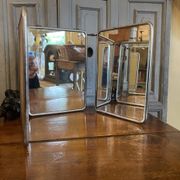 Miroir de coiffeur 3 volets vintage