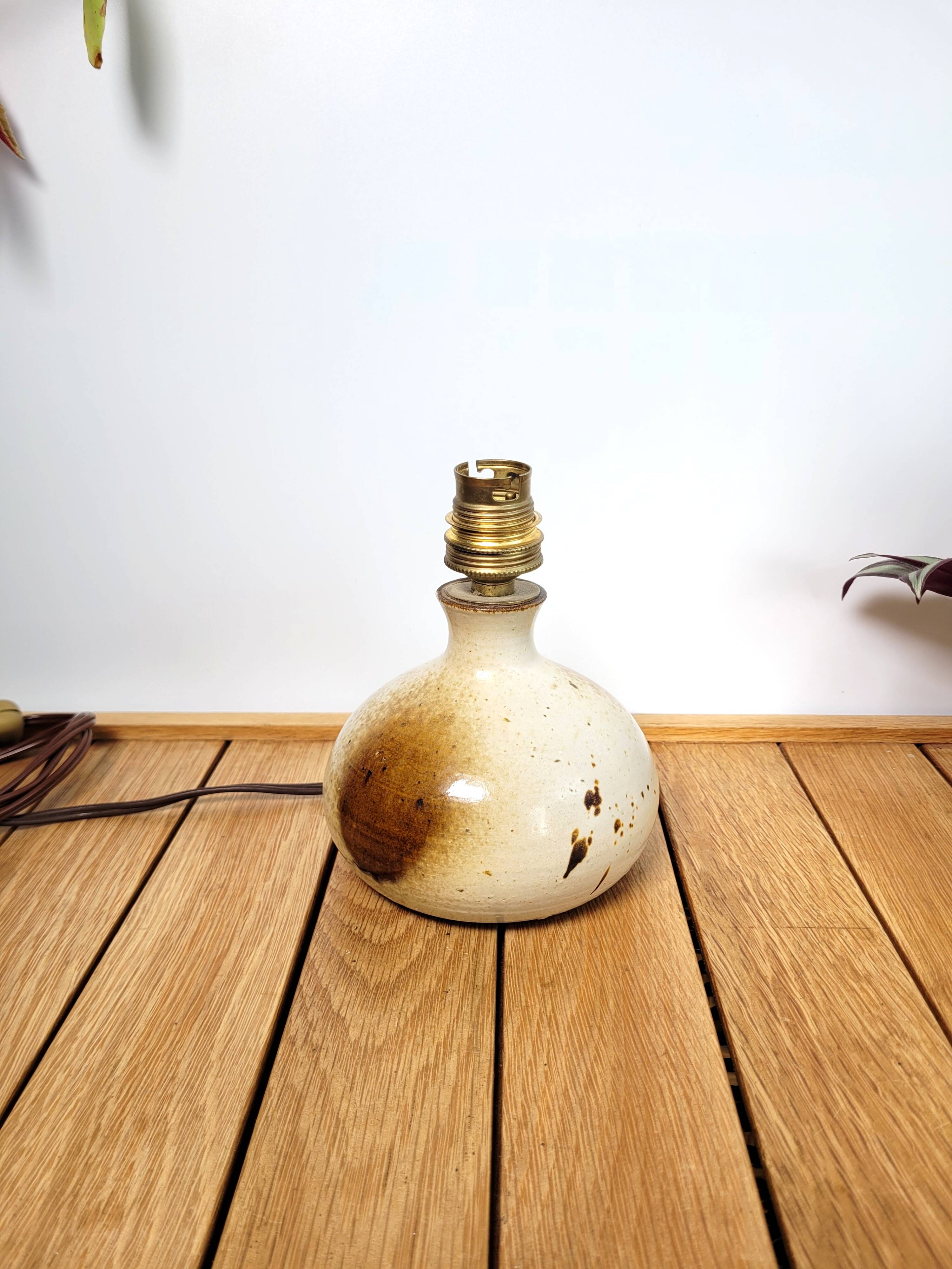 Pied de lampe vintage en céramique