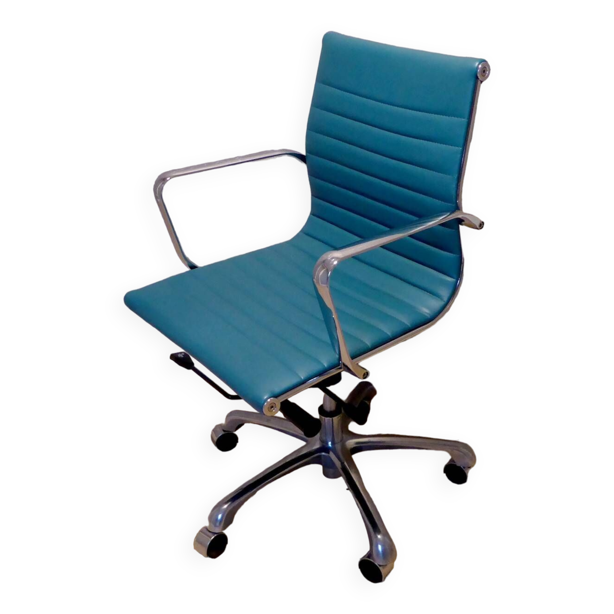 Turquoise office chair