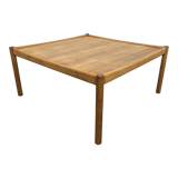 Scandinavian XL coffee table in blond oak from the 60s/70s