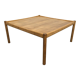 Scandinavian XL coffee table in blond oak from the 60s/70s