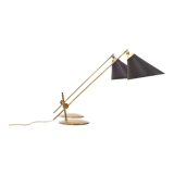 Paire de lampes de table en laiton « Valentiner » par Th. Valentiner, années 1950