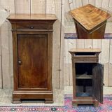 Table de nuit en bois fruitier fin XIXème
