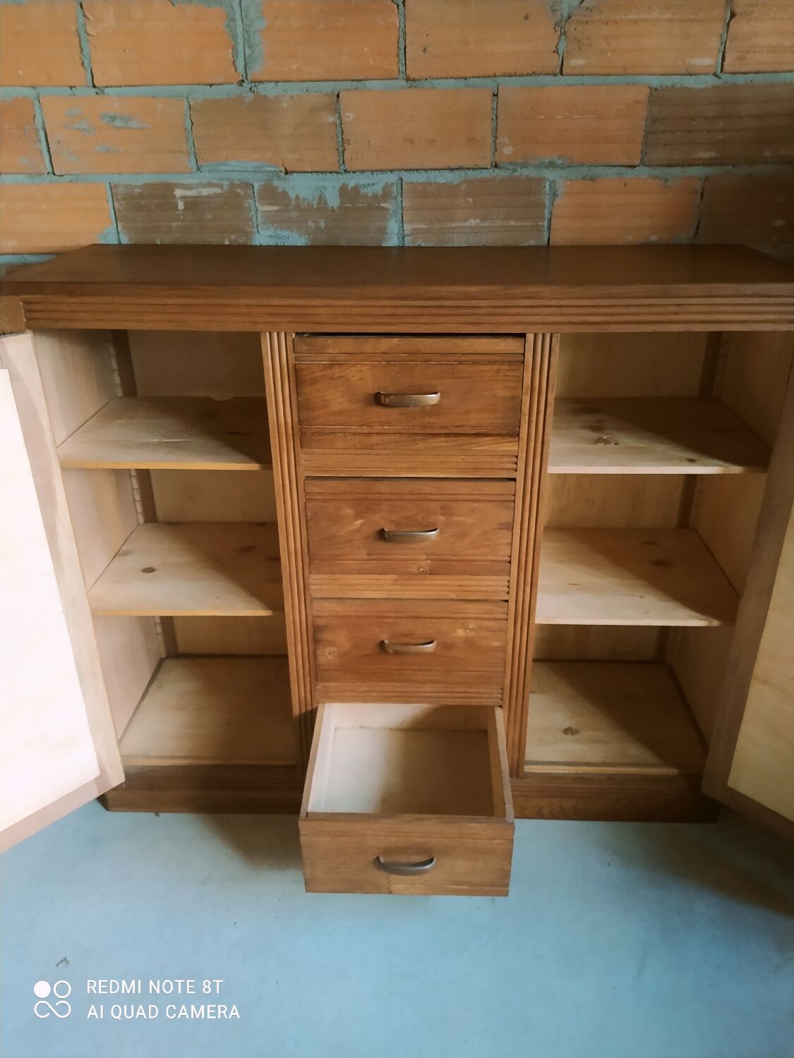 Original and vintage sideboard in solid wood