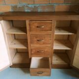 Original and vintage sideboard in solid wood