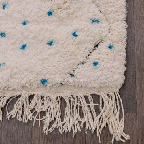 Berber carpet blue pea 165x230 cm