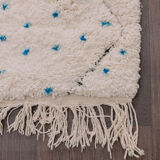 Tapis berbère pois bleu 165x230 cm
