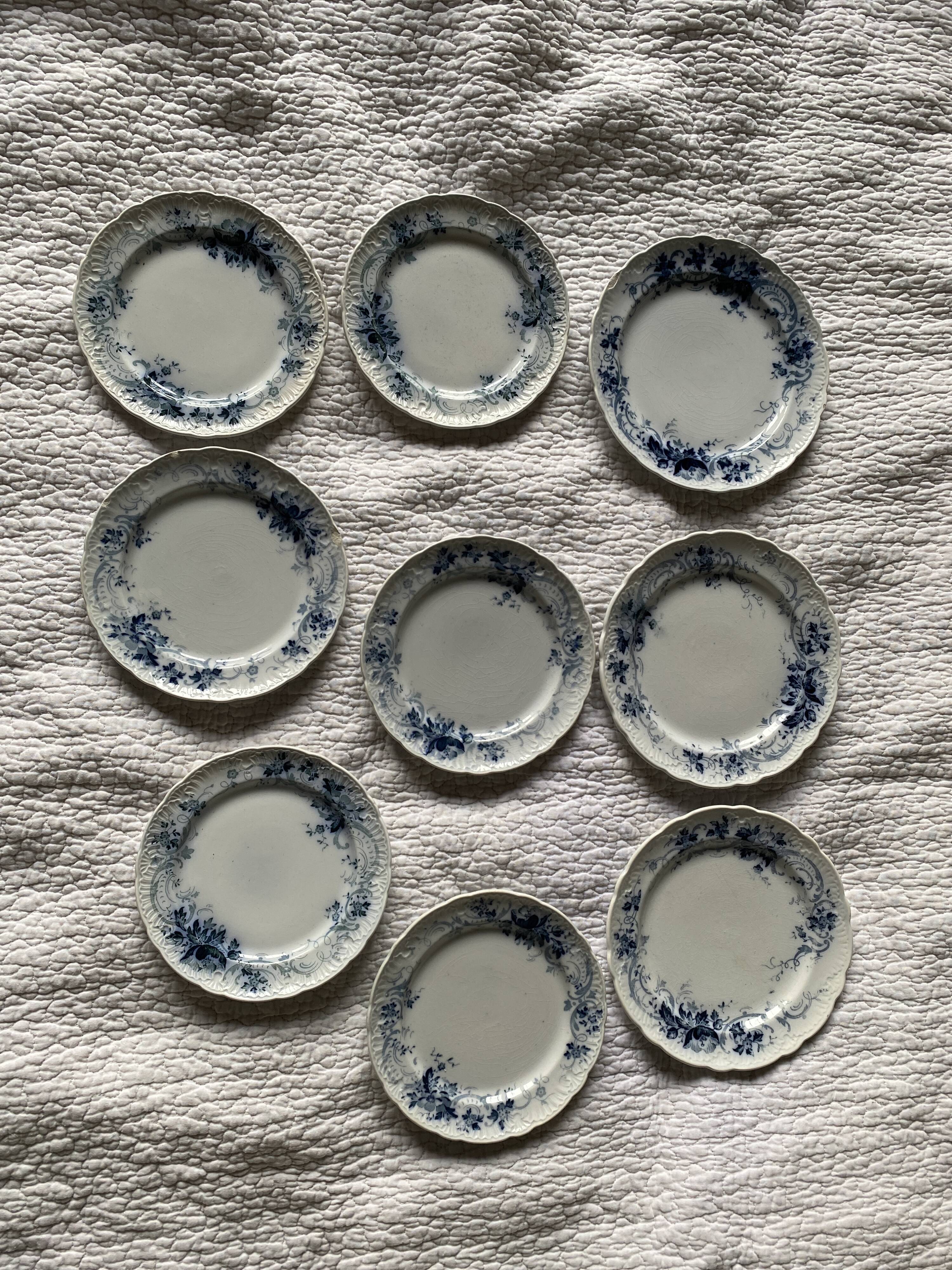 Old Villeroy and Boch entremet plates
