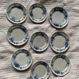 Lot de 9 assiettes à entremets Villeroy et Boch anciennes
