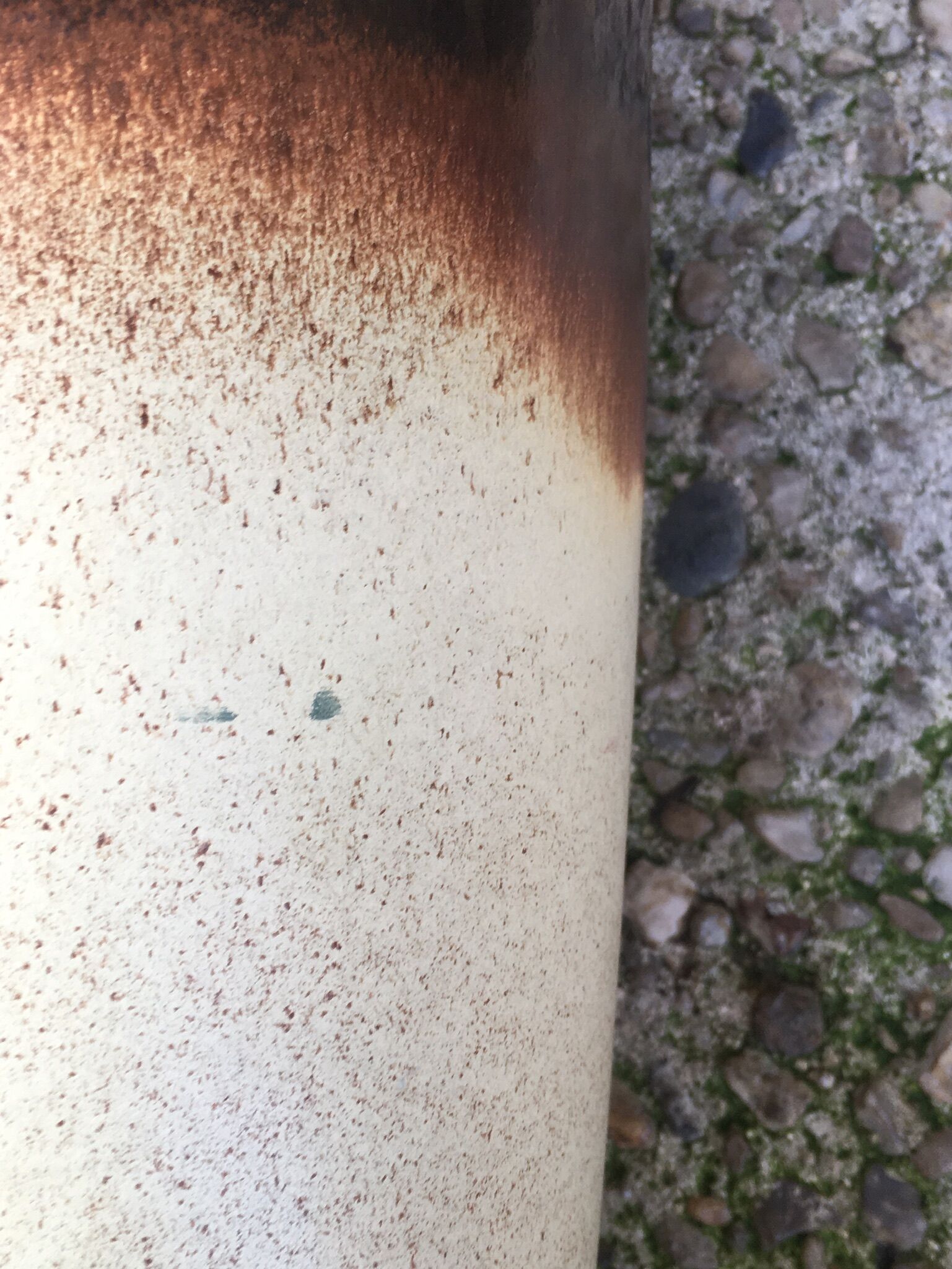 Vase from West Germany in degraded beige & brown