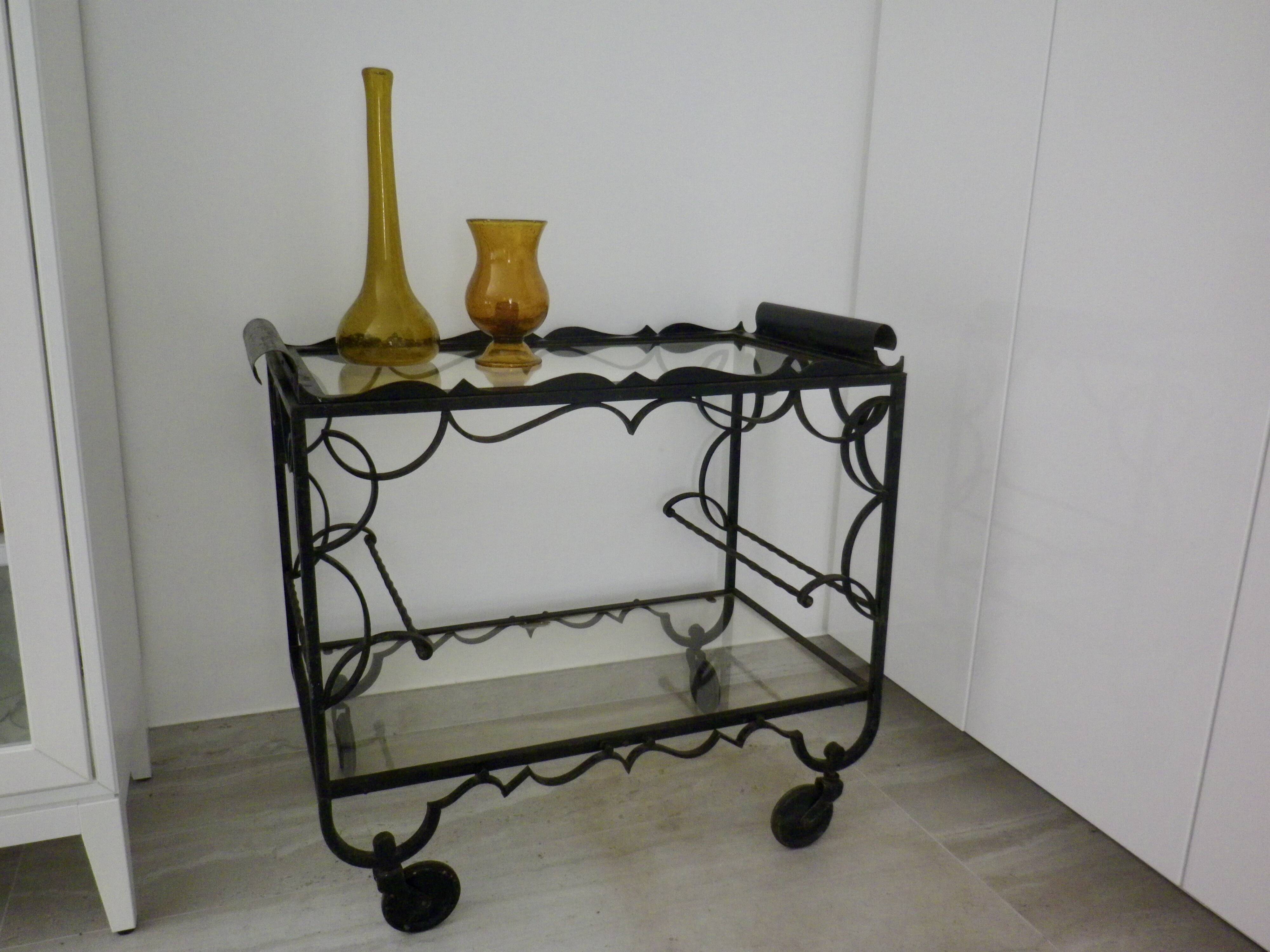 Vintage serving trolley from the 1930s-1940s.