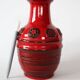 Vintage Vase en céramique rétro milieu du siècle, Allemagne, rouge