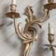 Pair of original antique bronze wall sconces.