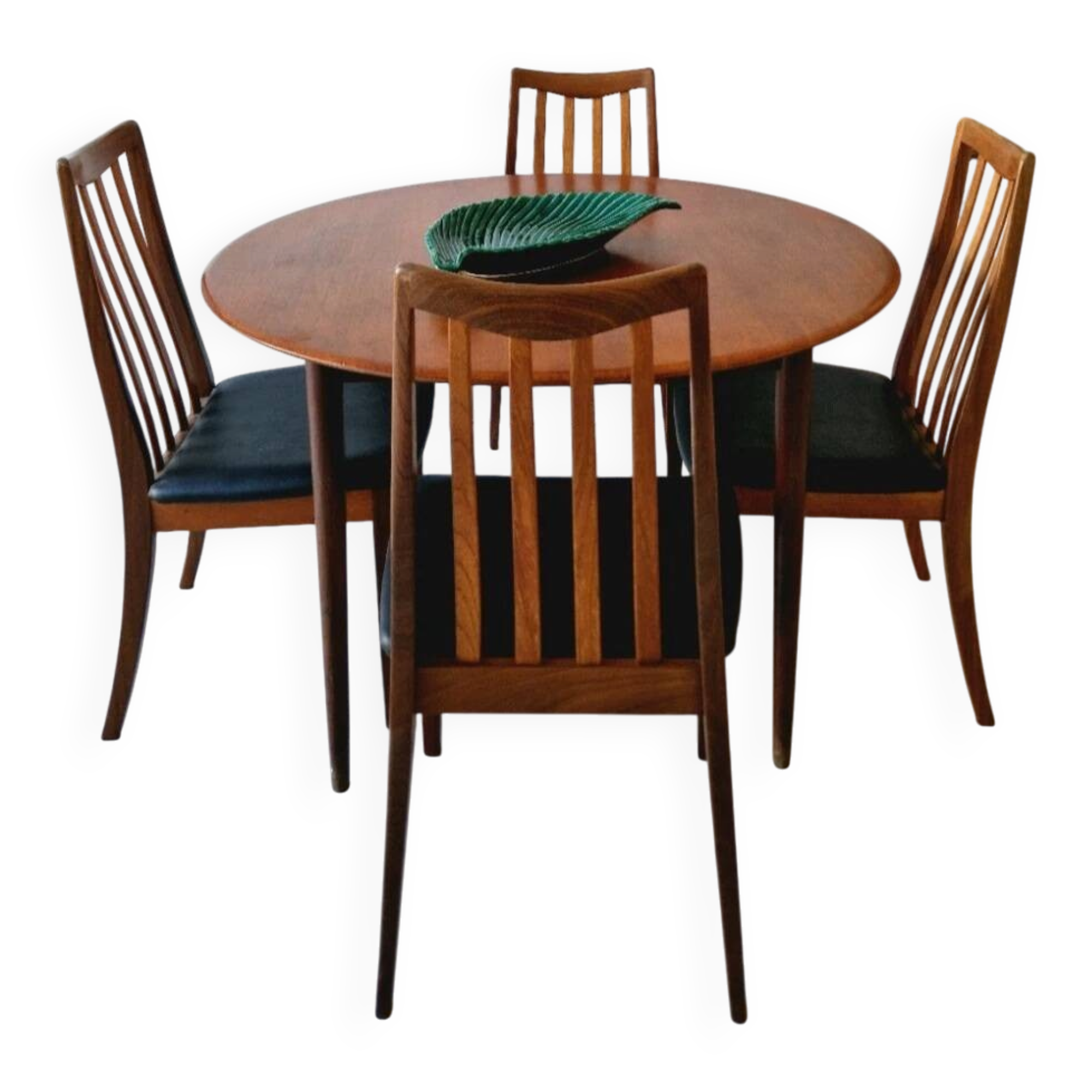 Ensemble de table et chaises GPLAN des années 1950, design d'intérieur.