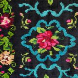 Romanian carpet with roses handmade in wool 177x154cm