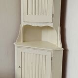 White corner cabinet Sweden 70s