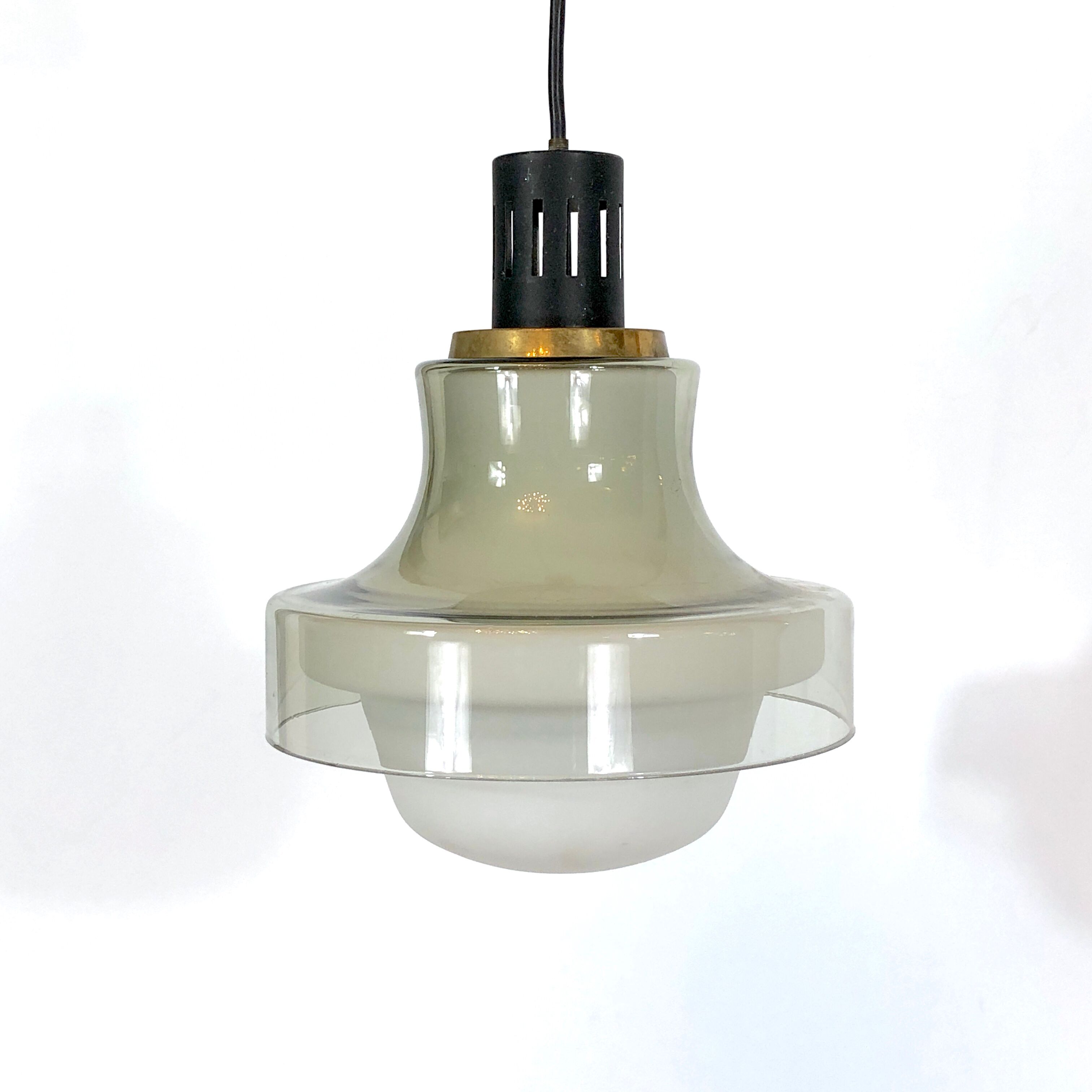 Mid-century brass pendant lamp from 50s Stilnovo