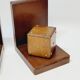 Pair of French Art Deco Wooden Bookends with Dice
