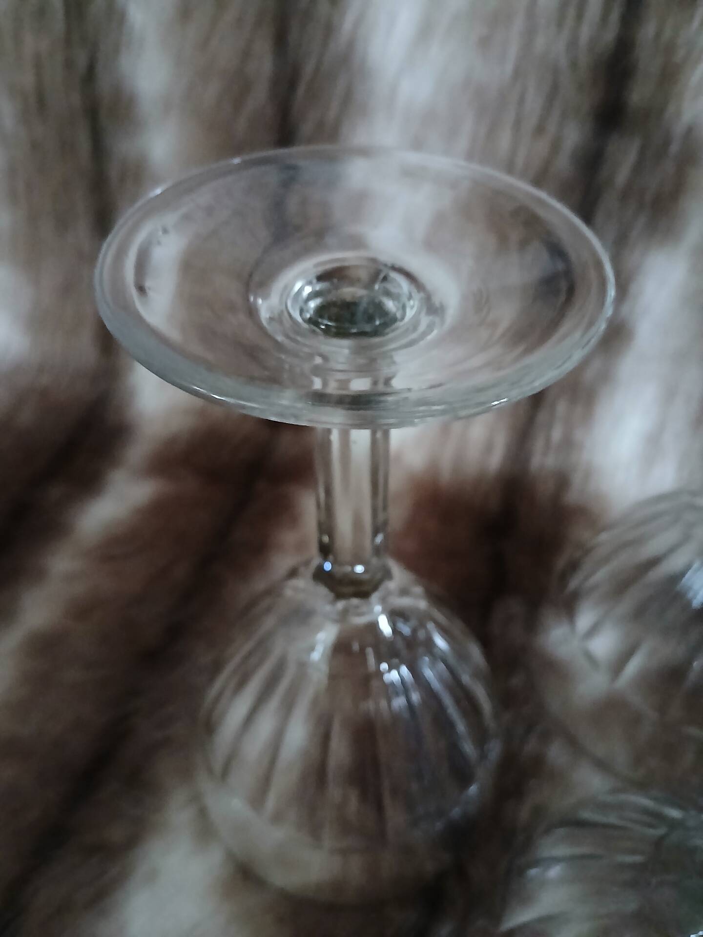 3 vintage stemmed glasses
