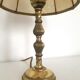 Lampe à poser / chevet - Pied laiton. 1960