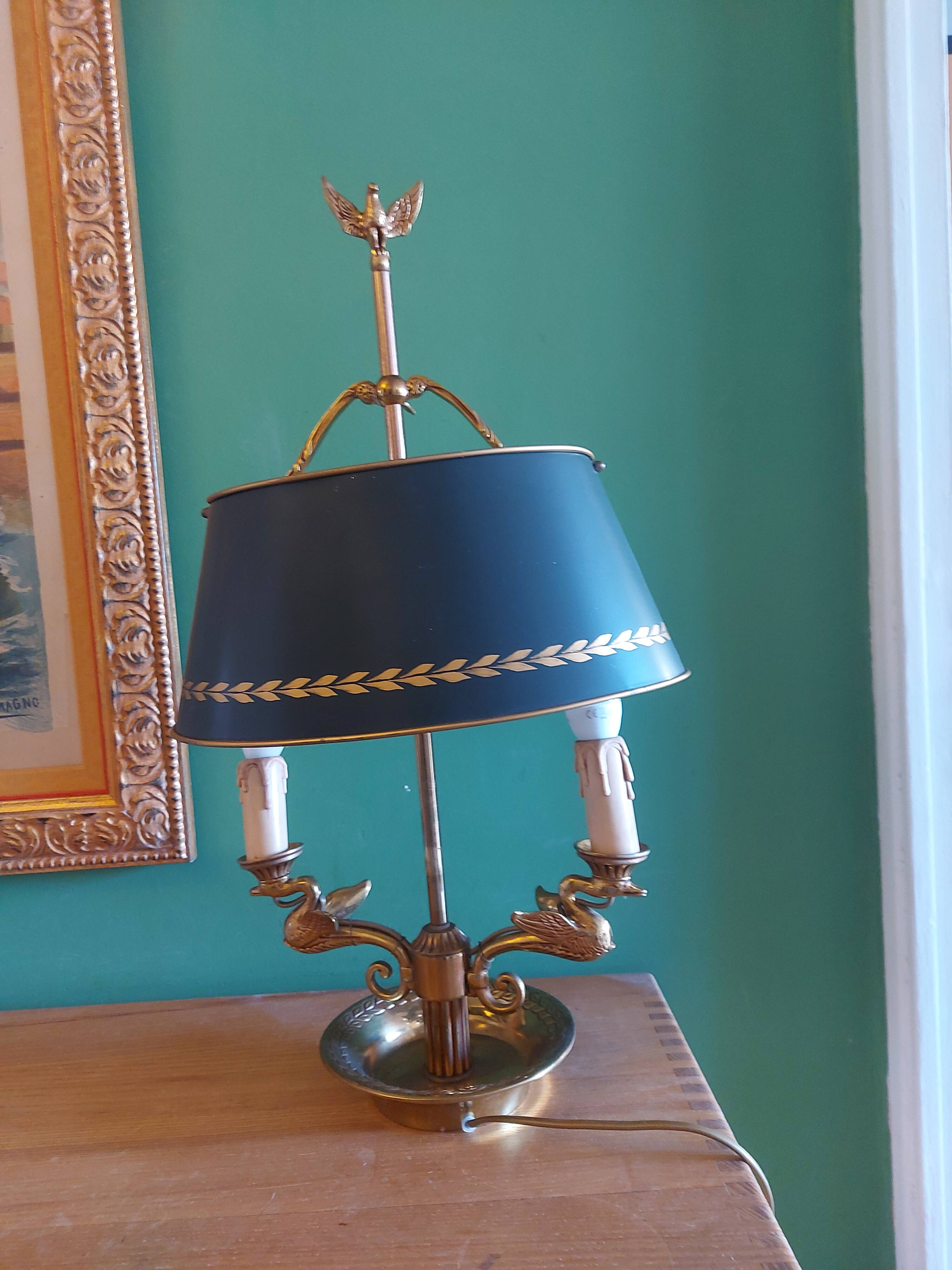 BOUILLOTTE LAMP IN BRONZE, SIGN DECOR