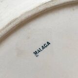 Oval ironstone dish flowers birds "Malaga" Petrus Regout