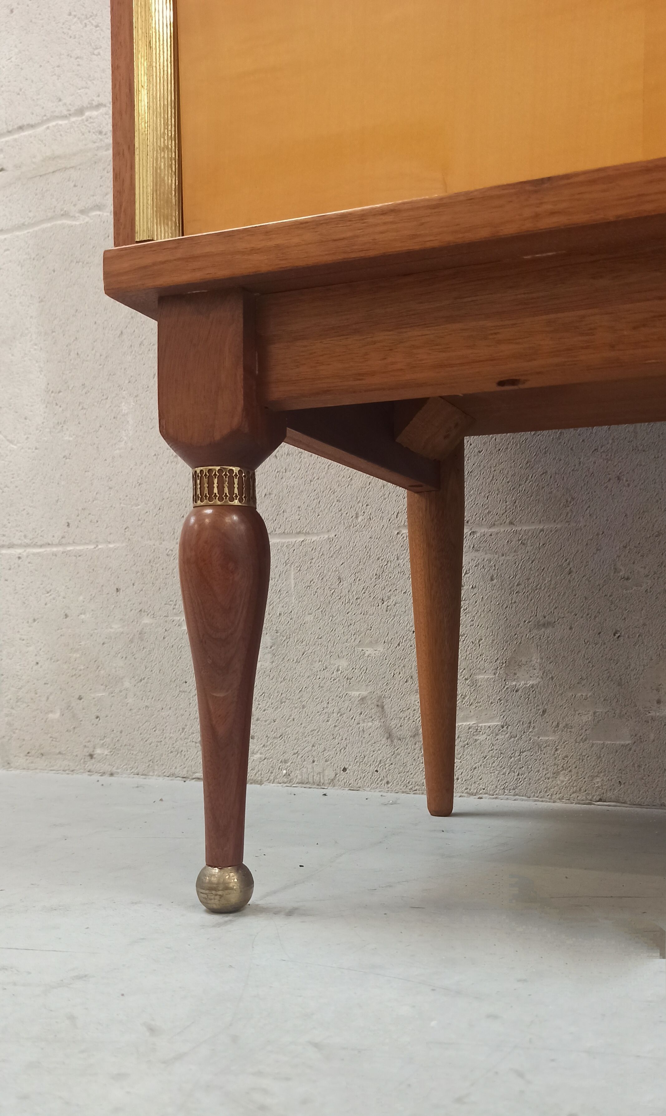 Sideboard wood and brass, 50's