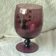 Enamelle vase large glass enamel on foot sign