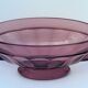 Coupe Noémie art déco en verre  Val Saint Lambert 1935, couleur violine