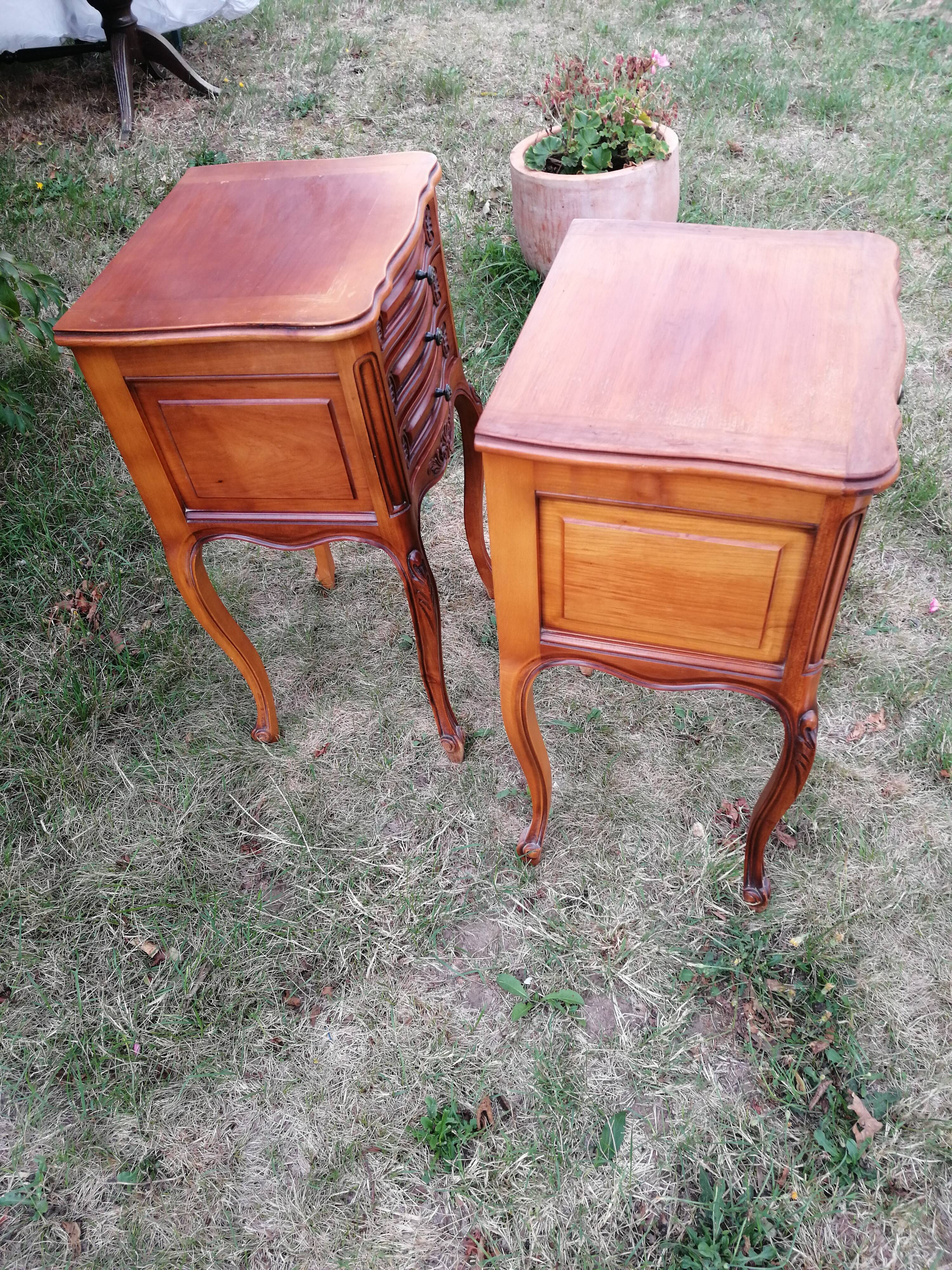 Louis XV-style bedside tables