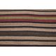 Vintage Turkish Oushak Handmade Wool Cotton Brown Kilim Area Rug 136x214
