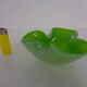 Green Sommerso Murano Glass Ashtray, Italy, 1960s