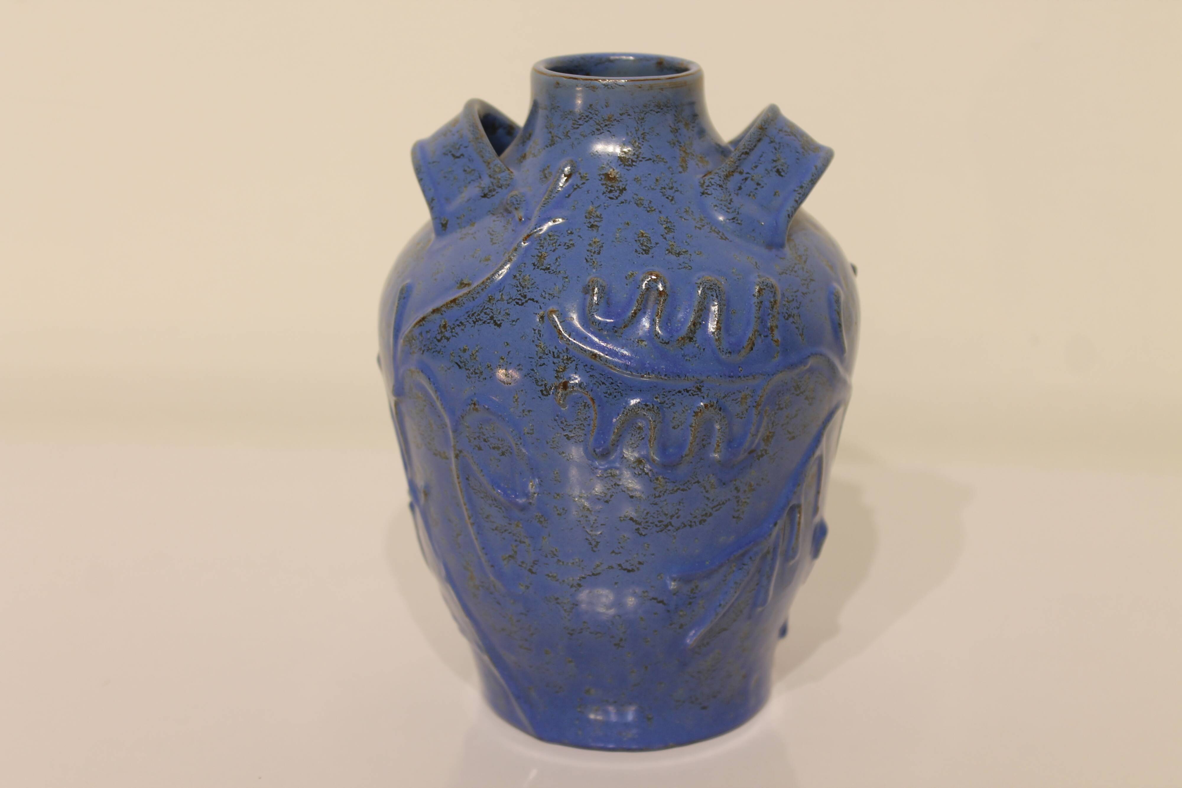 Vintage Scandinavian vase with handles