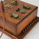 Wooden telephone communication block