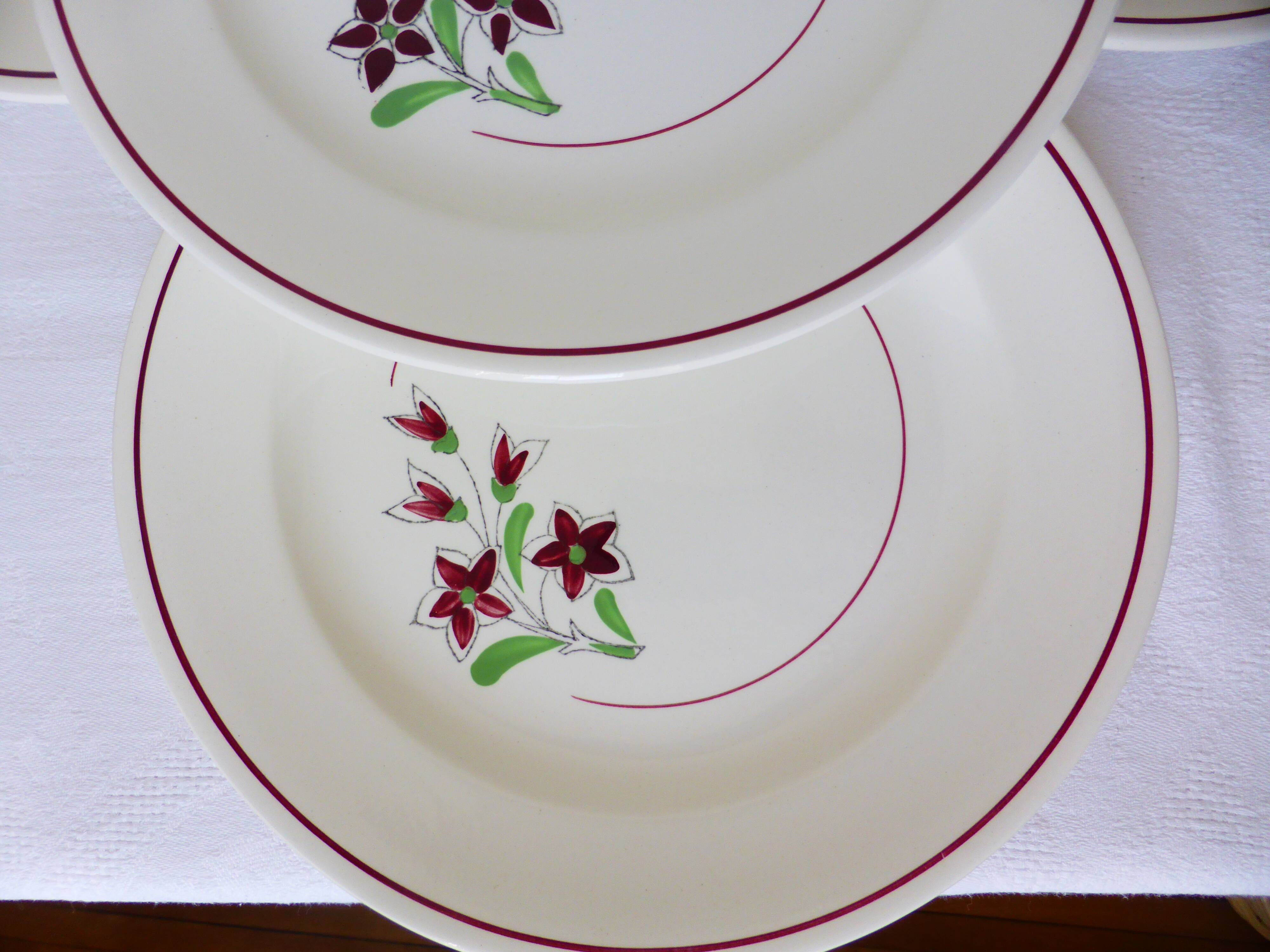 4 flat plates from Salins 210656