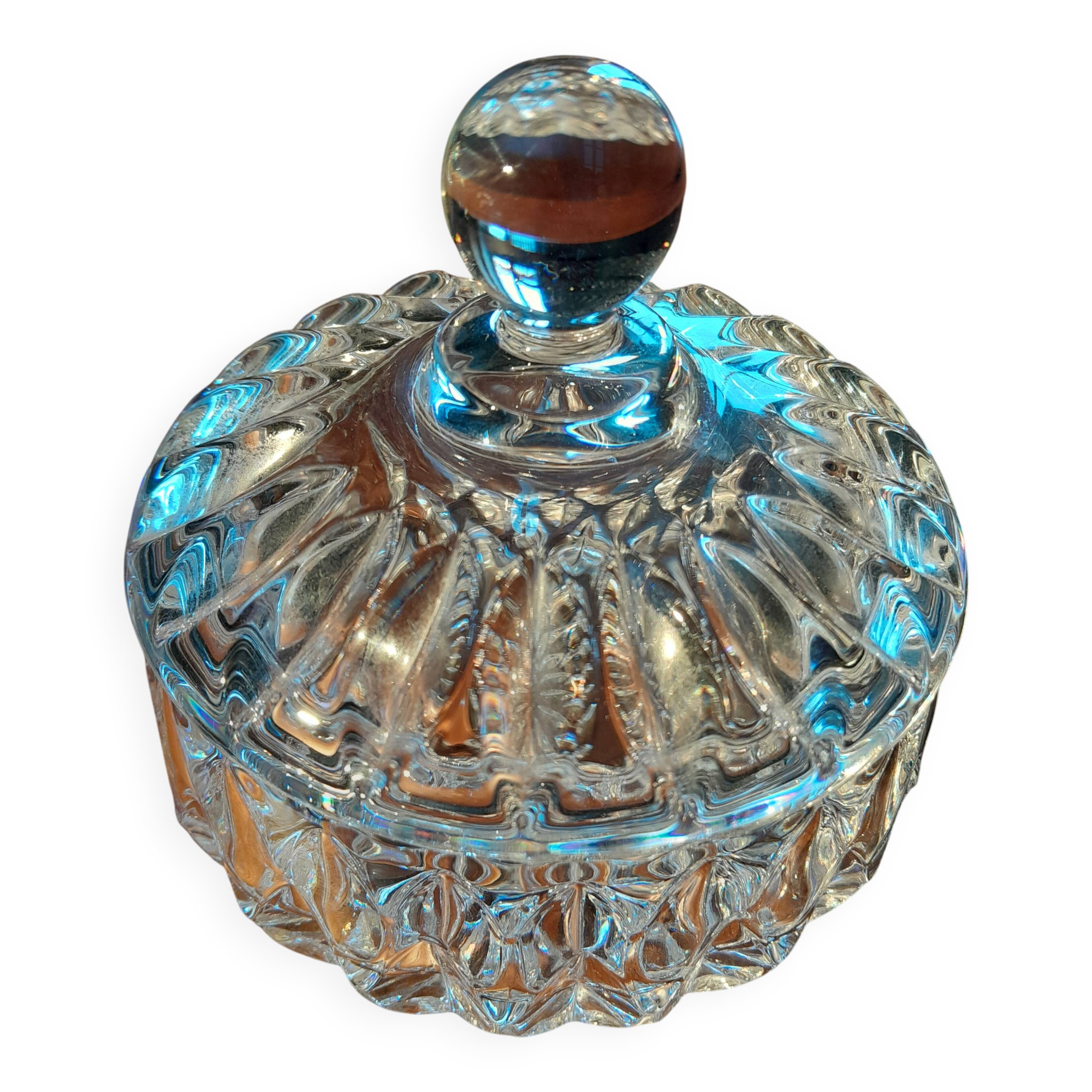 Sucrier ancien en cristal