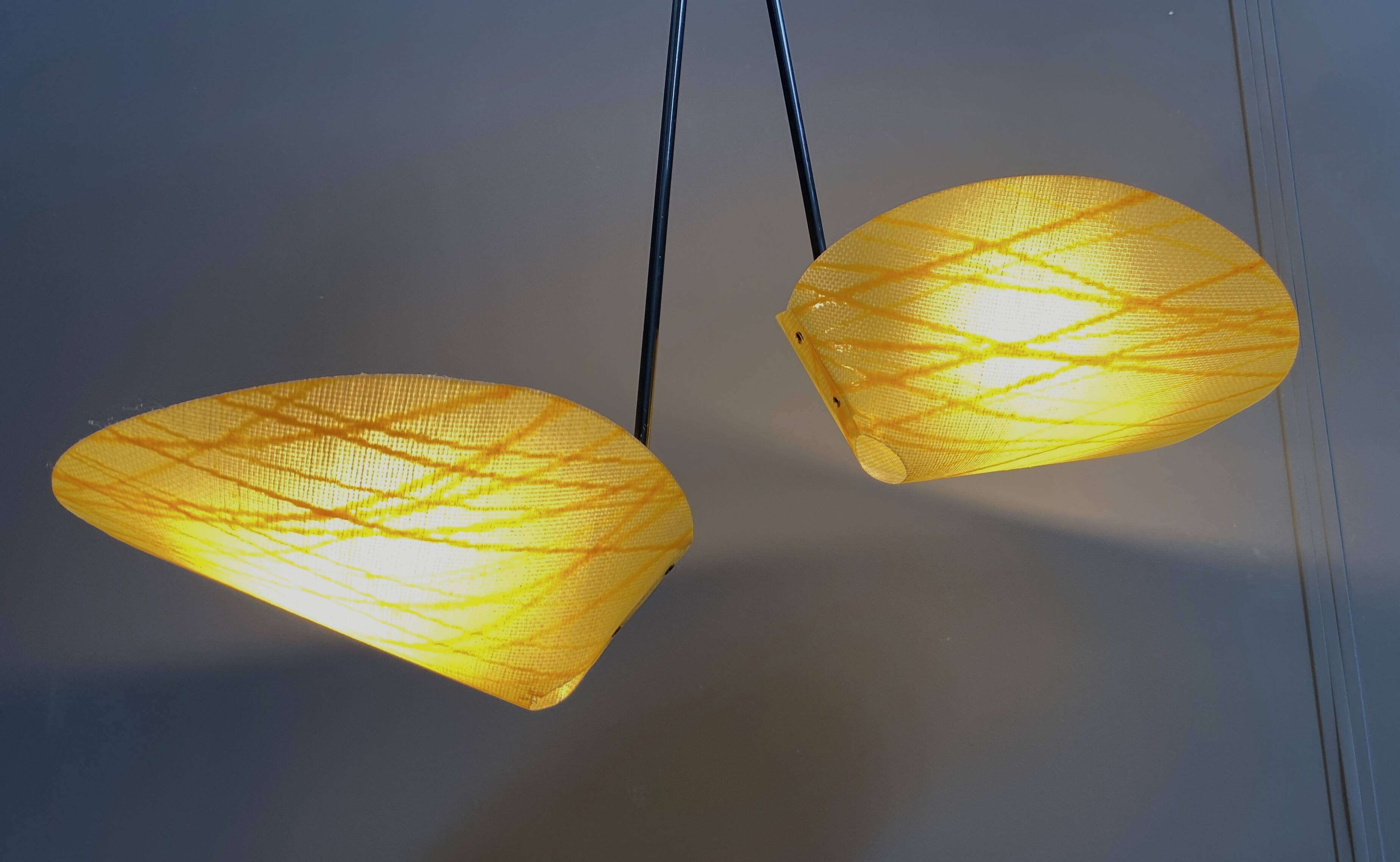 Josef Hurka pendant lamp model 1210 for Napako 1960s