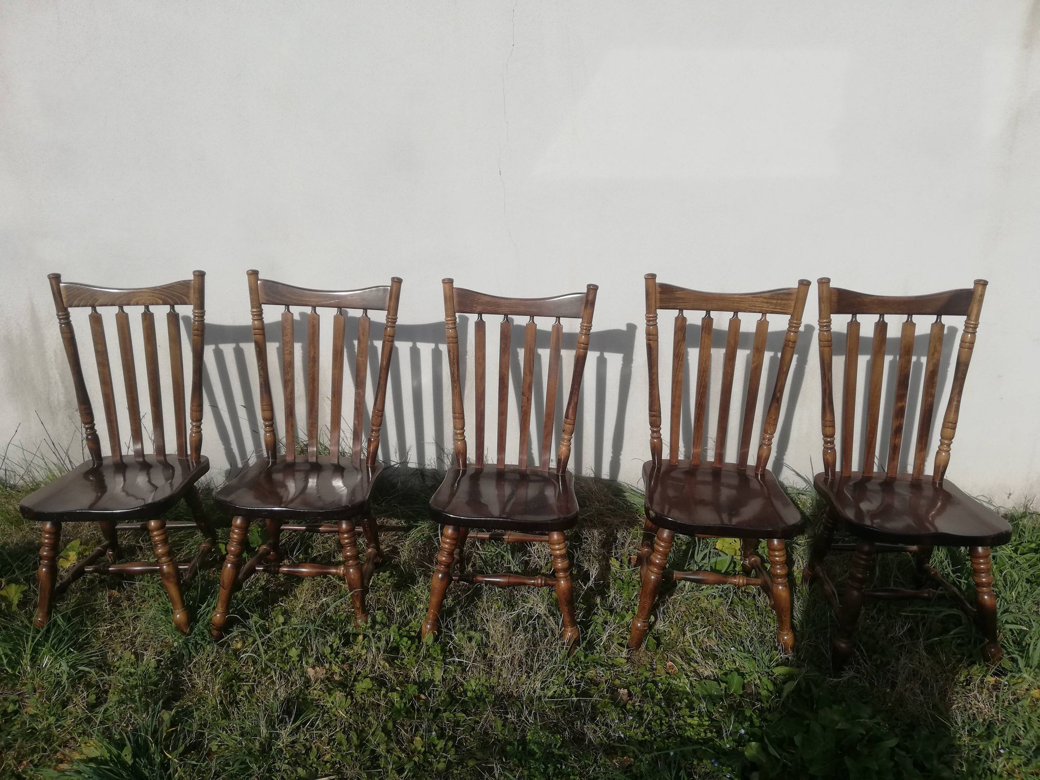 Lot de 5 Chaise bistrot vintage