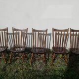 Set of 5 vintage bistro chairs
