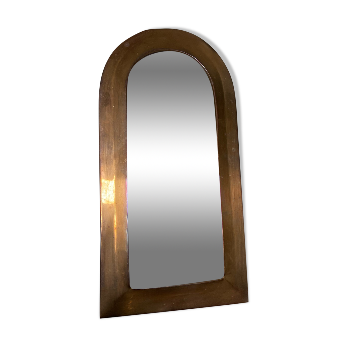 Moroccan brass mirror