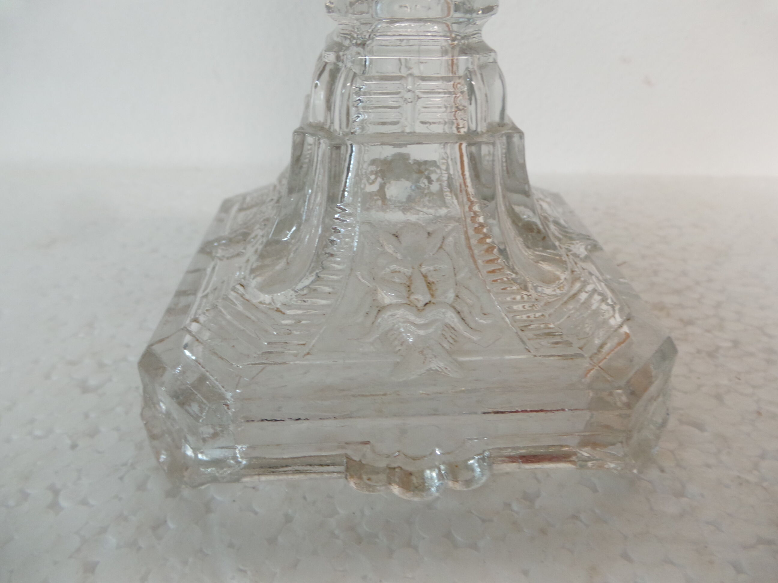 Glass candlestick candlestick