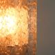 Gold metal and Murano glass wall light by DORIA, 1970s.