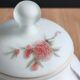 Vintage opaline glass footed bonbonnière